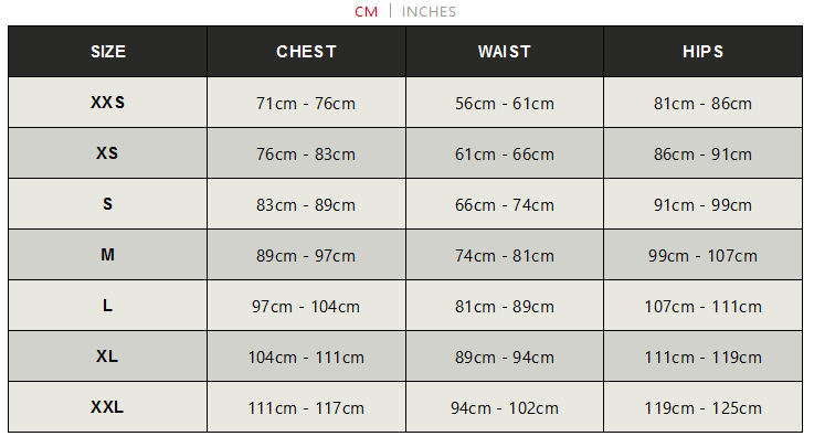 HUUB TECHNICAL TRAINING VEST 24 0 Size Chart